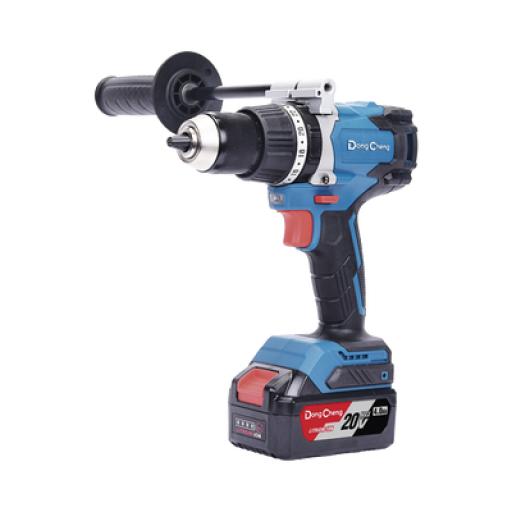 [DONGCHENG_DCJ-Z0313-EM] DONG CHENG Rotomartillo / Taladro Inalámbrico sin carbones de 20V, incluye 2 Baterías de 4.0Ah, Cargador y Maletín.