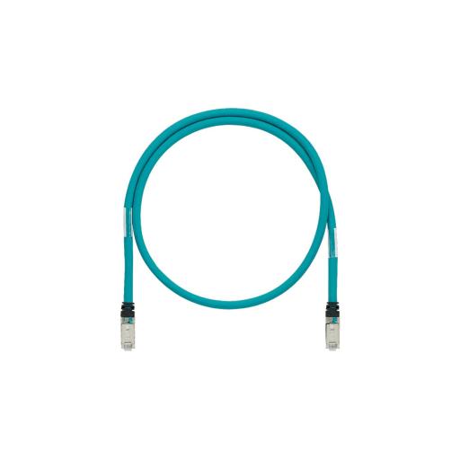 [PANDUIT_ISTPH6X3MTL] Panduit Patch Cord Cat6A de Grado Industrial 600V, Blindado SF/UTP, Calibre 26 AWG, Color Aqua, 3 m