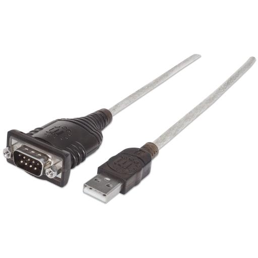 [MANHATTAN_151856] Manhattan Convertidor USB Manhattan a Serial DB9 0.4m Chip FTDI FT232