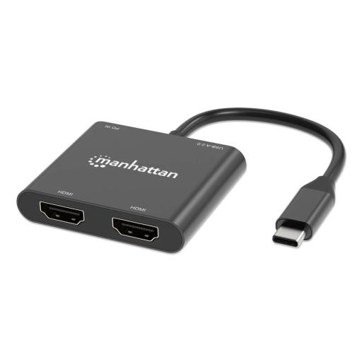 [MANHATTAN_154321] Manhattan Convertidor USB-C Manhattan a HDMI 2 puertos 4K - MST