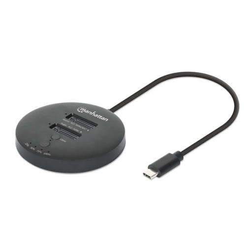 [MANHATTAN_130752] Manhattan Gabinete QuickDock Manhattan USB-C 2ptos SSD M.2 NVMe