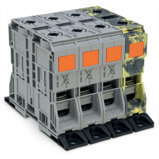 [WAGO_285-1165] WAGO Juego de Corriente Trifásica / Bornas para Corrientes Elevadas 185 mm² / POWER CAGE CLAMP / Multicolor / Con Bridas de Fijación / Cobre / 185 mm²
