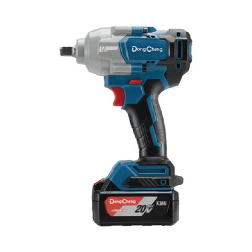 [DONGCHENG_DCP-B698-FK] DONG CHENG Llave de Impacto Inalámbrica de 20 V, incluye 2 Baterías de 5.0 AH, Cargador y Estuche plástico. 