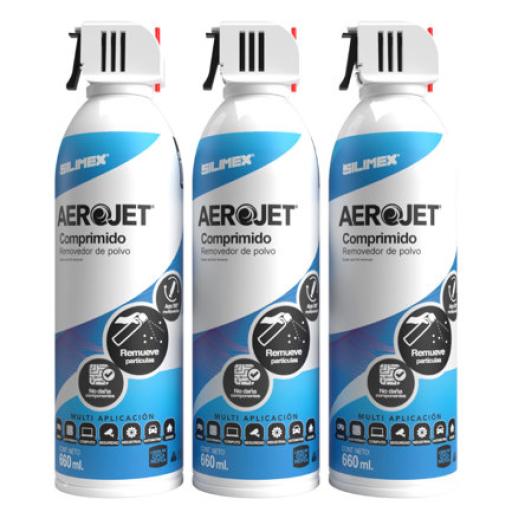 [SILIMEX_KIT-002] REMOVEDOR DE POLVO SILIMEX AEROJET TRIO  660ML CON VÁLVULA 360°