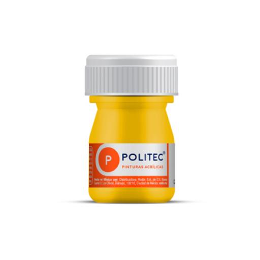 [POLITEC_14206] Politec Pintura Acrilica Politec Amarillo Medio 20 ml No 318 caja c/12 piezas