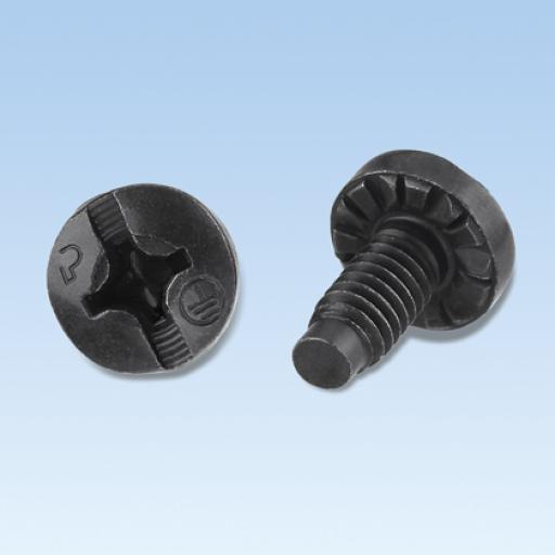 [PANDUIT_RGTBS-C] Panduit Tornillo de Unión a Tierra Con Formación de Rosca, #12-24 x 1/2, Color Negro, Bolsa de 100 Piezas
