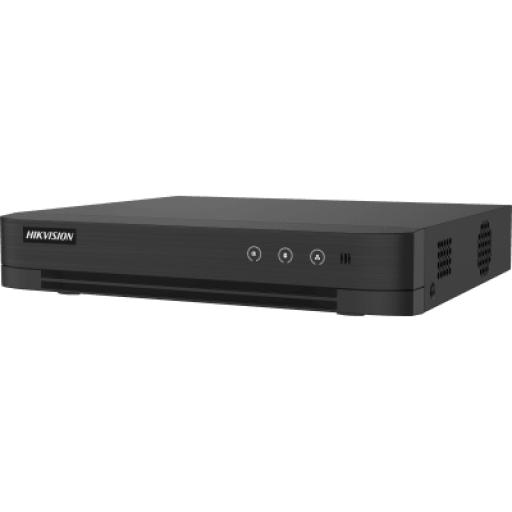 [HIKVISIONDIGITALTECHNOLOGY_IDS-7204HQHI-M1/T] Hikvision Digital Technology DVR 4 Canales TURBOHD + 2 Canales IP / 5 Megapixel Lite - 3K Lite / Audio de Dos Vías por Coaxitron / Reconocimiento Facial / ACUSENSE (Evista falsas alarmas) / 1 Bahía de Disco Duro / Salida de Video en Full HD 