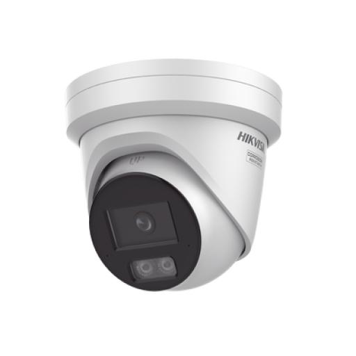 [HIKVISIONDIGITALTECHNOLOGY_DS-2CD3347G3-LISU] Hikvision Digital Technology Turret IP 4 Megapixel / Imagen a color 24/7 / Lente 4 mm / Luz Blanca 40 mts / Exterior IP67 / Micrófono Integrado / WDR 120 dB / Audio y Alarma / Onvif / MicroSD