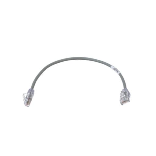 [PANDUIT_UTP28SP1GY] Panduit Cable de Parcheo TX6, UTP Cat6, Diámetro Reducido (28AWG), Color Gris, 1ft 