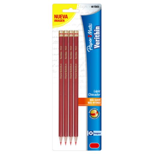 [BEROL_M10400159277] LAPIZ CHECADOR BEROL VERITHIN ROJO CARMIN C/4 PZAS
