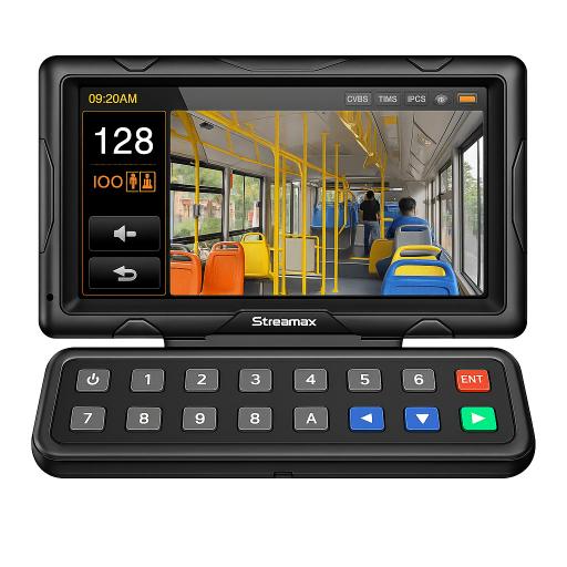 [EPCOM_XMRCP5] Epcom Panel de control dáctilar multifuncional con monitor de 7" para MDVR móvil Streamax
