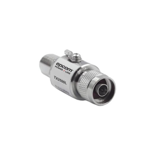 [EPCOM_TX-2500-L] Epcom Protector de Línea Coaxial, tipo tubo de gas y paso de C.D., para 0-2.5 GHz, 750W y 0.2 dB de Perdida por Inserción