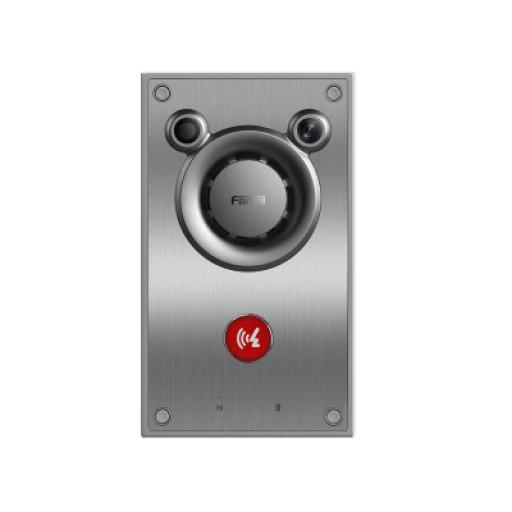 [FANVIL_A12V] Fanvil Video/ Intercomunicador IP, Altavoz 10W, 2 relevadores con botón para llamada, anti-vandálico, IP66 e IK10, PoE