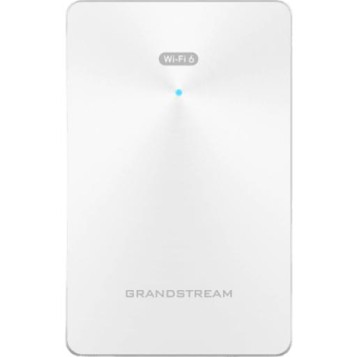 [GRANDSTREAMNETWORKS_GWN7661E] Grandstream Networks Punto de acceso Wi-Fi 6 802.11ax de pared, MU-MIMO 2x2:2 (2.4G) y 3x3:2 (5G), Throughput inalámbrico de 3 Gbps y 4 puertos Gigabit cableados