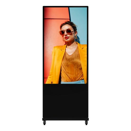 [HIKVISIONDIGITALTECHNOLOGY_DS-D6055UN-D/S] Hikvision Digital Technology Pantalla de 55" 4K para Publicidad Digital / Base para Piso (Totem) / Gestión de Contenido y Control Centralizado