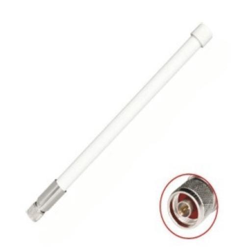 [TXPRO_TXPANT2458Q10VNM] TX PRO 1 Antena Omnidireccional / Doble Banda 2.4 GHz y 5 GHz / Ganancia 7 dBi (2.4 GHz) y 10 dBi (5 GHz) / Exterior / Polarización Vertical / Conector N Macho 