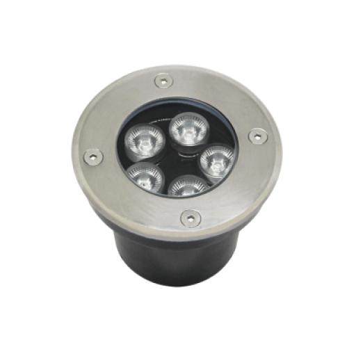 [JWJ_JLEP-12B] JWJ Luminario Empotrar en Piso / Uso en Exterior IP66 / Multivoltaje 110-240V~ 60Hz / Temperatura de Color 6500K  / Ángulo de Luz 36° / Aleación de Aluminio y Vidrio Templado / No Dimeable