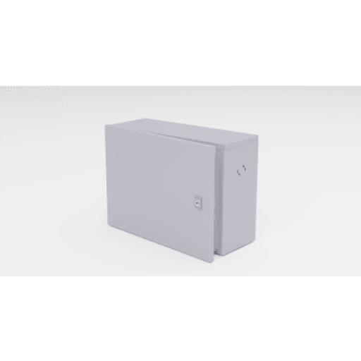 [EPCOM_GBP01] Epcom Gabinete para instalación de 1 Batería , Fabricado en Lámina Galvanizada, Accesorios para poste (No incluidos)