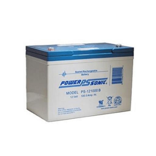 [POWER-SONIC_PS-121000-B] Power-Sonic Batería 12V, 100AH, Para Respaldo, Tecnologías AGM/VRLA, 10-12 Años Vida Útil, Terminales B (M6), Reconocida UL   