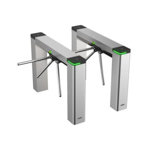 [HIKVISIONDIGITALTECHNOLOGY_DS-K3G501LX-R/DM55] Hikvision Digital Technology Torniquete Estético Trípode Bidireccional de Acero Inoxidable / 3 Millones de Ciclos MCBF / Interior y Exterior Protegido / LEDs indicadores de Entrada y Salida /Tipo Puente