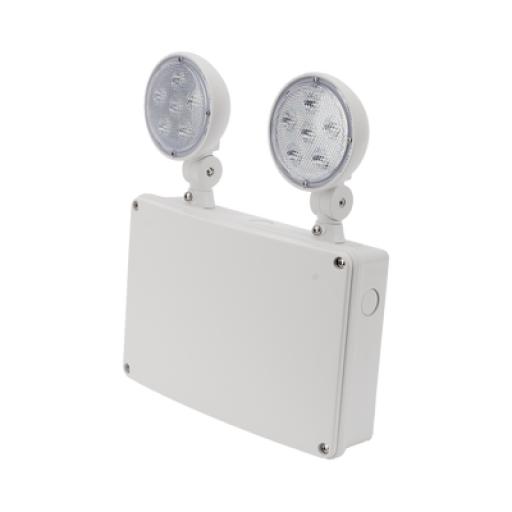 [SFIRE_SFWMC] SFire Letrero LED de SALIDA con Luz de Emergencia/Montaje Universal (pared, lateral o Techo)/Batería de Respaldo Incluida