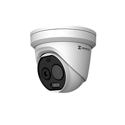 [HIKMICRO_HM-TD1218-2/G0/T1A] HIKMICRO Cámara Turret Térmica/Óptica Bi-Espectral/ 160×120 Térmico + 5MP Óptico / Detección Temperatura -20°C a 150°C / Alarma Incendio y Fumar / VCA3.0 Vehículos 60m Humanos 20m / IP67 -40°C a 65