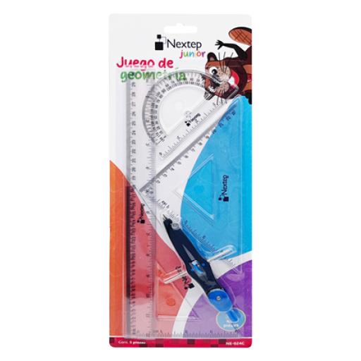 [NEXTEP_NE-024C] Nextep Juego de Geometria Nextep Grande 5 Piezas