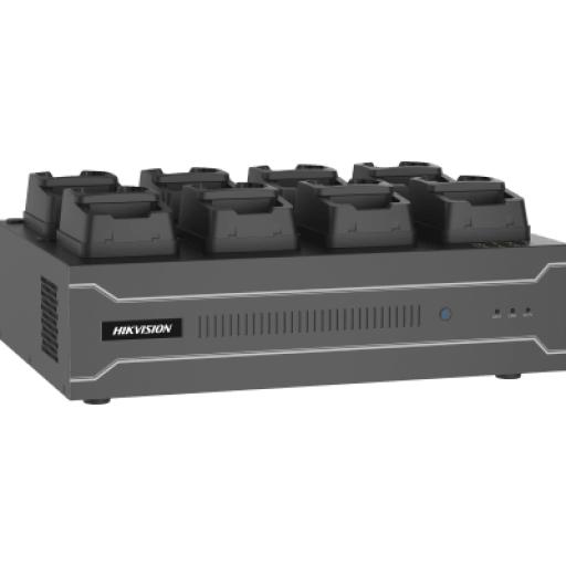 [HIKVISIONDIGITALTECHNOLOGY_DSMDS001/2T/8(B)(MCW409)] Hikvision Digital Technology Dock Station de Escritorio con 8 Estaciones de Carga para Body Cams / Doble Interfaz de Red / 4 Bahías de HDD / Carga y Respaldo Automático / Prevención de Pérdida de Datos / Cobertura Cíclica / Reproducción d
