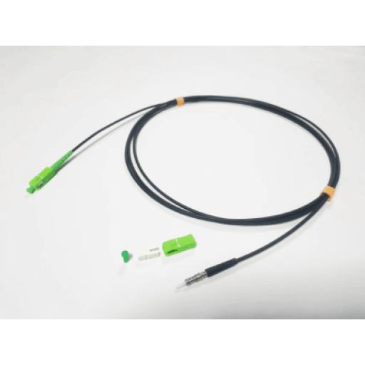 [LINKEDPROBYEPCOM_LP-50-SCA] LINKEDPRO BY EPCOM Rollo de Fibra Óptica Drop Redonda G657A2 Monomodo Simplex de 50 Metros con Conectores SC/APC-SC/APC para Instalaciones Aéreas o a la Intemperie