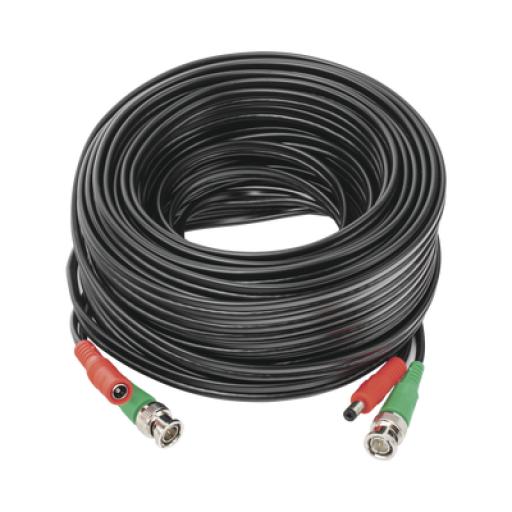 [EPCOM_DIY-20M-HD] Epcom Cable coaxial ( BNC RG59 ) + Alimentación / SIAMÉS / 20 Metros / 100 % COBRE / Para Cámaras 4K  / Uso interior y exterior