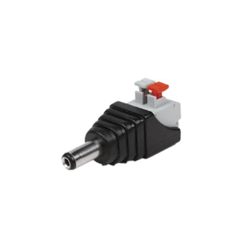 [EPCOM_JR52X] Epcom Adaptador tipo Jack de 3.5 mm Macho Polarizado de 12 Vcc con Terminales de Presión.