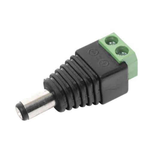 [EPCOM_JR-52] Epcom Adaptador Macho Tipo Jack de 3.5 mm Polarizado de 12 Vcc / Terminales Tipo Tornillo / Polarizado (+/-) / Ideal para Cámaras de Video Vigilancia. 