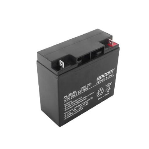 [EPCOM_PL-18-12] Epcom Batería 12 Vcc / 18 Ah / UL / Tecnología AGM-VRLA / Para uso en equipo electrónico Alarmas de intrusión / Incendio/ Control de acceso / Video Vigilancia / Terminales de tornillo M5 ( HEX ) / Cargador recomendado CHR-80. 