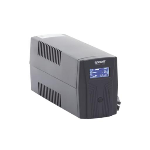 [EPCOM_EPU600LCD] Epcom UPS de 600VA/360W / Topología Línea Interactiva / Entrada y Salida 120 Vca / Regulador de Voltaje AVR 80-150 Vca / Clavija NEMA 5-15P / 4 Tomas NEMA 5-15R