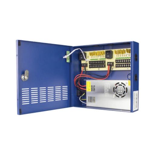 [EPCOM_XP18DC30HD] Epcom Fuente de Poder Profesional HEAVY DUTY @ 30 Amperes / 18 canales / Hasta 2.5 Amperes por Salida / Protección Contra Sobrecargas / Filtro de Ruido por Canal / Aprobaciones: IEC/EN/UL/CSA, 60950 GB4943. 