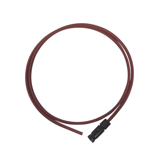 [EPCOM_CBL-MC4-1.5R] Epcom Cable Fotovoltaico, 1.5 m, Rojo, Calibre 10 AWG con terminal MC4-M en un extremo