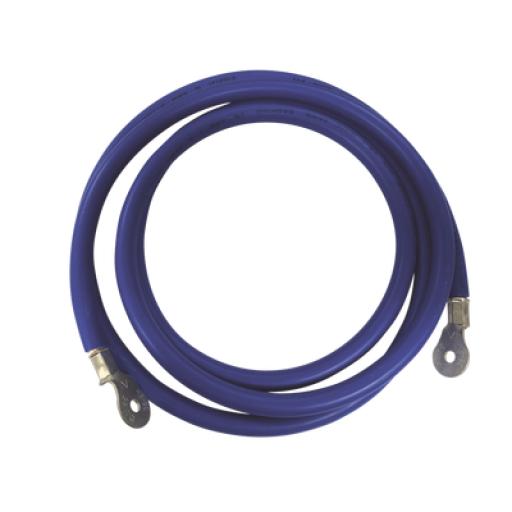 [EPCOM_CBL-2AWG-2.2B] Epcom Cable para Baterías,  2.2 m Azul Calibre 2 AWG con Terminales de Ojo en Ambos Extremos