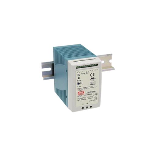 [MEANWELL_DRC-100-A] MEANWELL Fuente de poder Riel Din 12V, 100W con Cargador de Batería