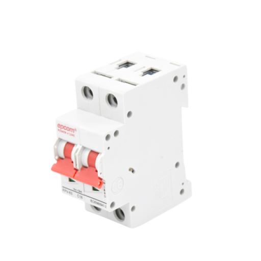 [EPCOM_FPV63] Epcom Protección Térmica 2P, 16A,  Corriente Directa  800 Vcc para Aplicación Fotovoltaica Montaje Riel DIN