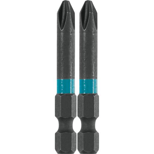 [MAKITA_A-96659] Makita Punta phillips # 2 de 2” (51mm) impact-x punta ph2, blister con 2 piezas.
