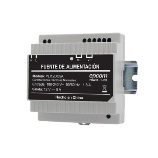 [EPCOM_PLI-12-DC-5A] Epcom Fuente Industrial Epcom Power Line 12 Vcc 5Amperes