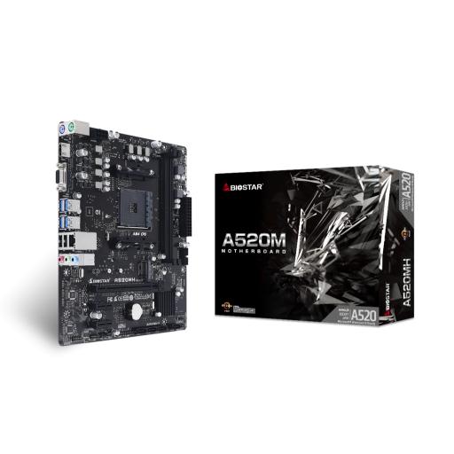 [BIOSTAR_A520MH] Biostar TARJETA MADRE BIOSTAR A520MH DDR4 HDMI PCIE M.2 SATA 3TH AMD RYZEN AM4