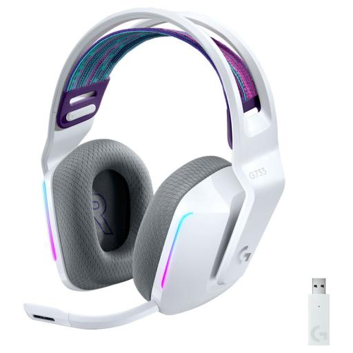 [LOGITECH_981-000882] Logitech DIADEMA LOGITECH G733 LIGHTSPEED WIRELESS RGB GAMING BLANCO 981-000882