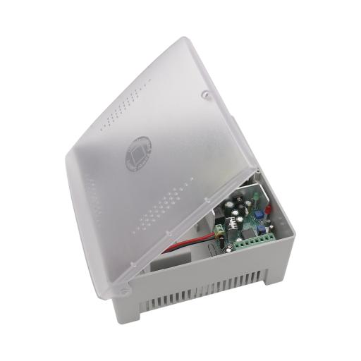 [EPCOM_PS12DC4PBK] Epcom Fuente de Alimentación con Gabinete de 4 Salidas de 11 - 15 Vcc / 5 Amper /  Soporta Batería de Respaldo / Voltaje de Entrada: 96 - 264 Vca / Soporta Protección contra Sobrecorriente de Salida, Protección contra Cortocircuito /