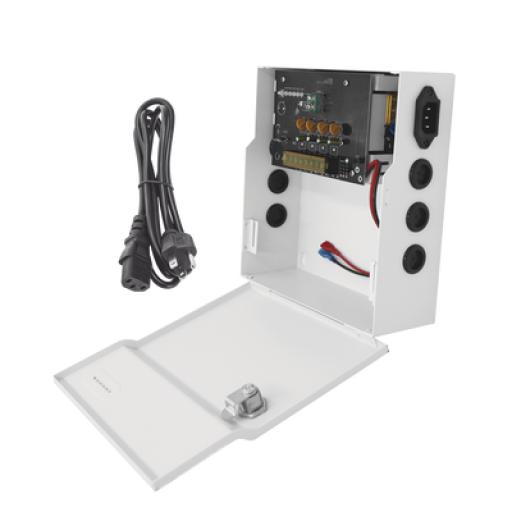 [EPCOM_PLK12DC4ABK] Epcom Fuente de Poder Profesional de 12 Vcc @ 4 A / Soporta 4 Cámaras / Capacidad de Batería de Respaldo (No Incluída) / Voltaje de Entrada 96-264 Vca