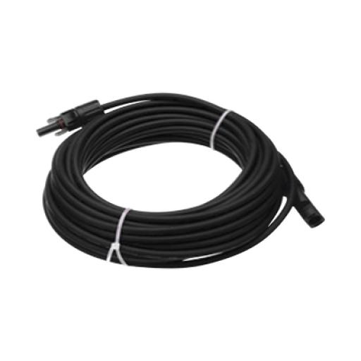 [EPCOM_CBLMC4HM50] Epcom Cable Fotovoltaico 50 m, Negro, Calibre 10 AWG con Terminales MC4 en Ambos Extremos